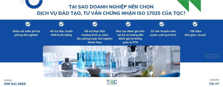 Tại sao nên chọn dịch vụ đào tạo, tư vấn ISO 17025 của TQC?