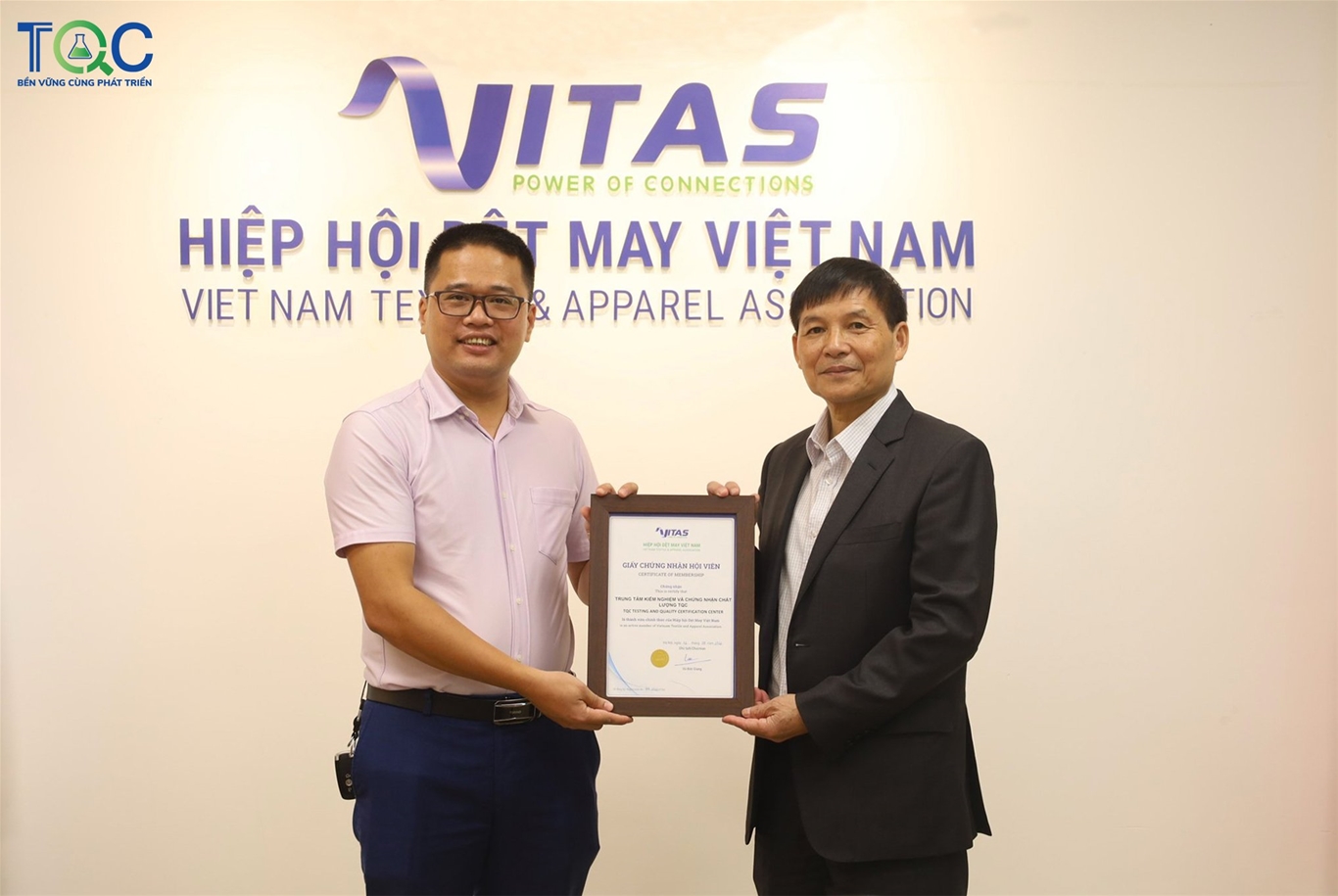 TQC CGLOBAL là thành viên của Hiệp hội Dệt may Việt Nam (VITAS)