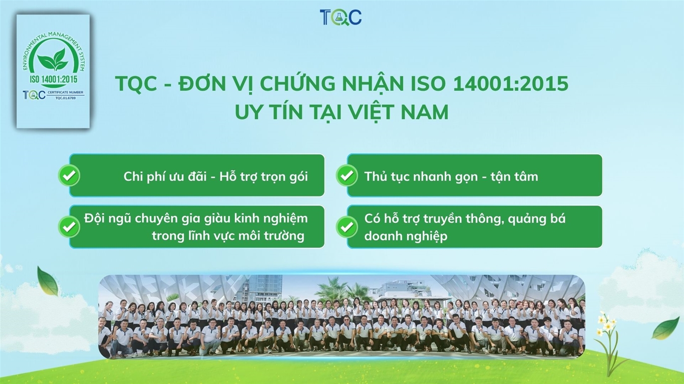 chung nhan iso 14001 tai TQC